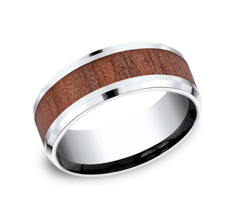 The Maker - Cobalt White wedding band