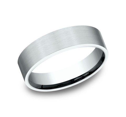 The Lieutenant - 10K White wedding band