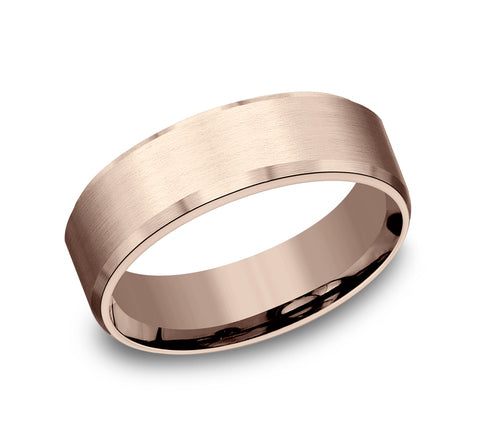The Nobleman - 14K Rose wedding band