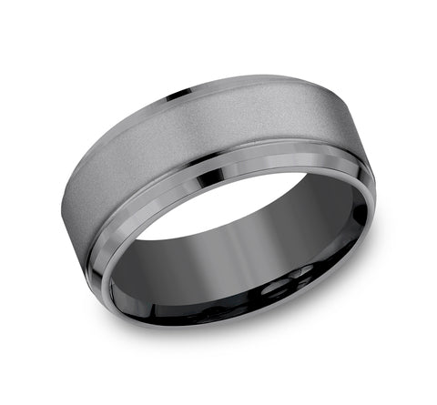 The Duke - Tantalum Dark wedding band