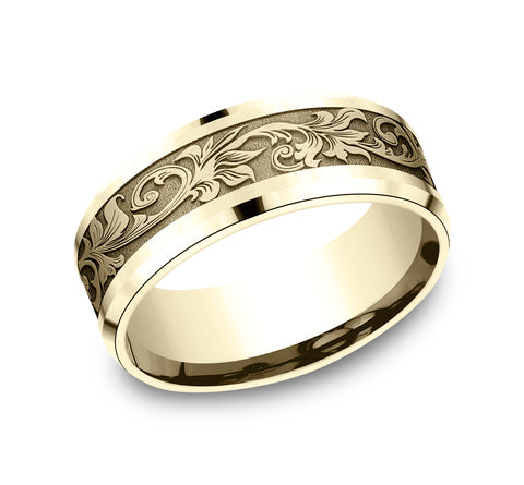 14K Yellow wedding band