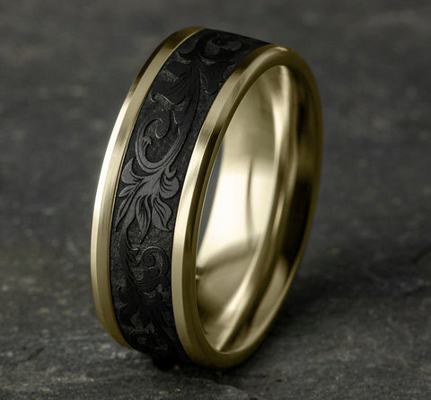 The Royal - 14K Yellow/Black Titanium