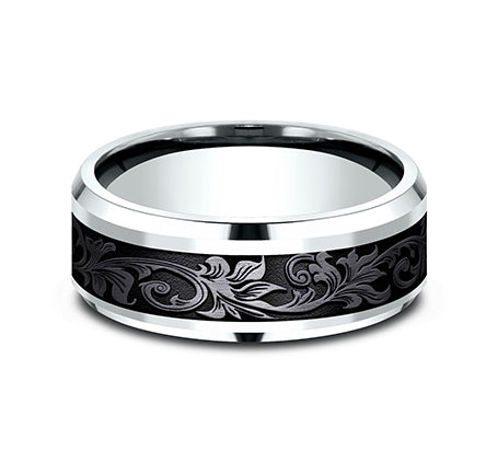 The Royal - 14K White/Black Titanium
