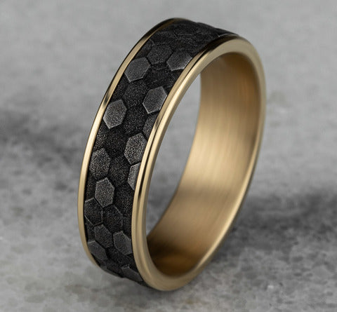 The Keeper - 14K Yellow/Tantalum Grey
