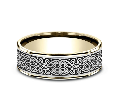 The Mihrab - 14K Yellow/Grey-Black Titanium