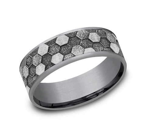 The Keeper - 14K White/Tantalum Grey