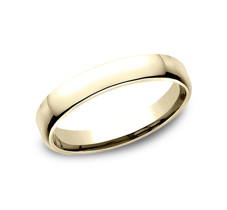 18K yellow gold Euro-Dome Comfort Fit wedding band