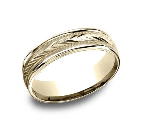The Primor - 14K Yellow wedding band