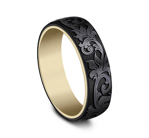 The Palace - 14K Yellow/Black Titanium