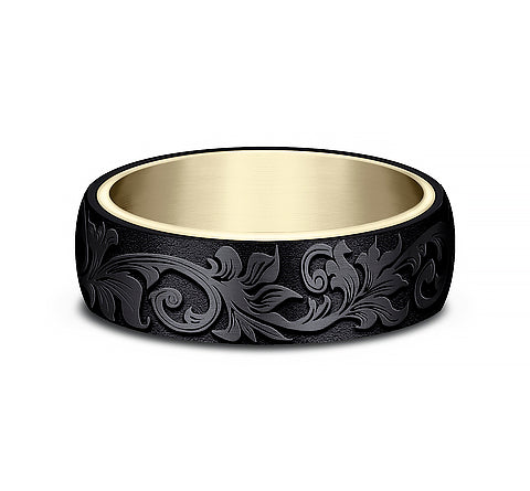The Palace - 14K Yellow/Black Titanium
