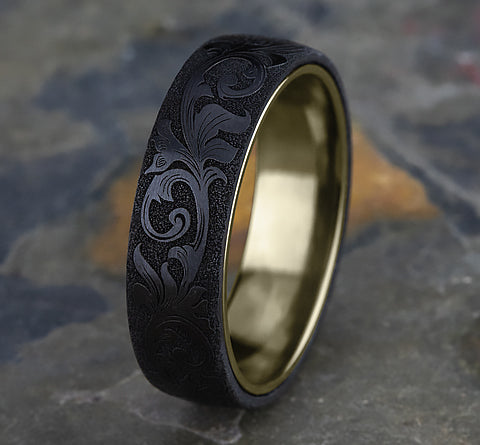 The Palace - 14K Yellow/Black Titanium