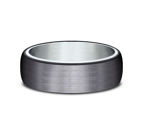 The Baron - 14K White/Black Titanium