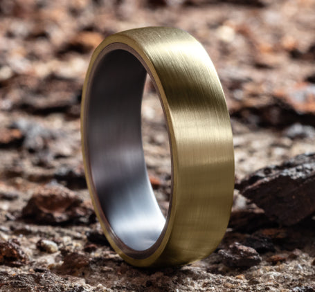 The Baron - Tantalum Grey14K Yellow