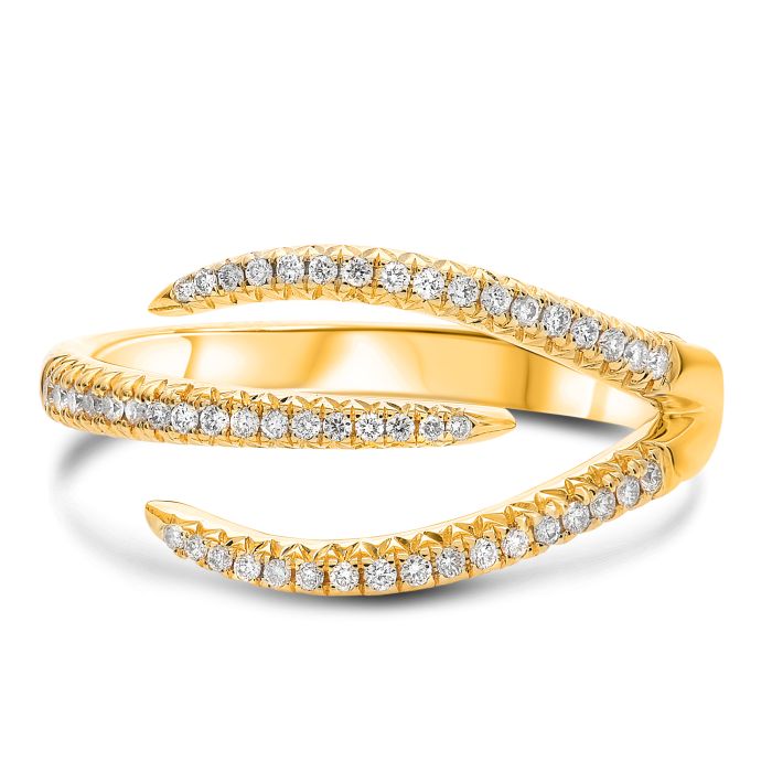 Staggered Diamond Ring,  yellow gold