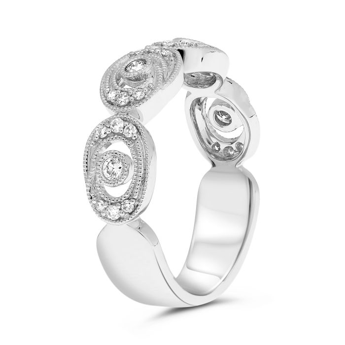 Victorian Swirl Diamond Ring