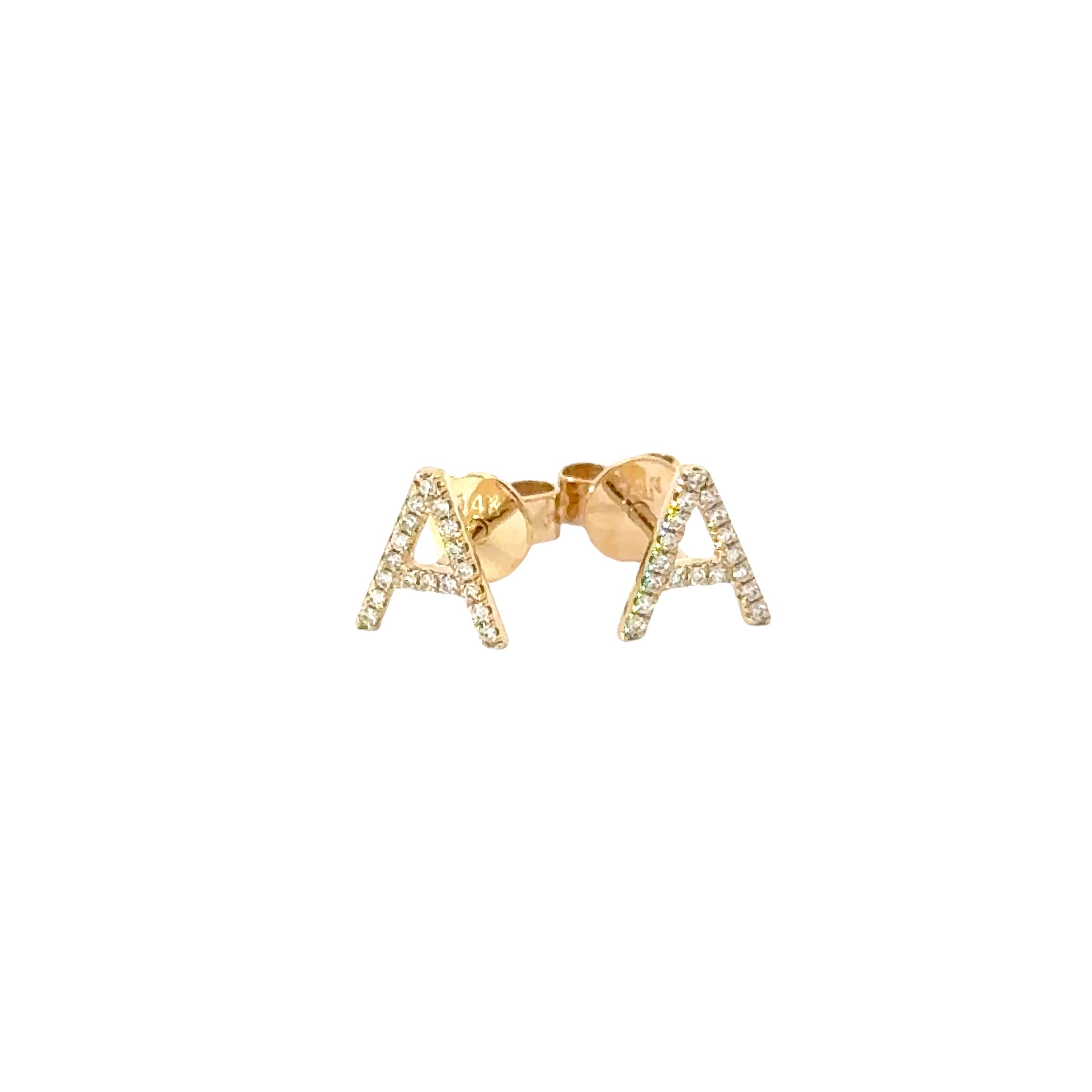 A-Shaped Stud Earrings