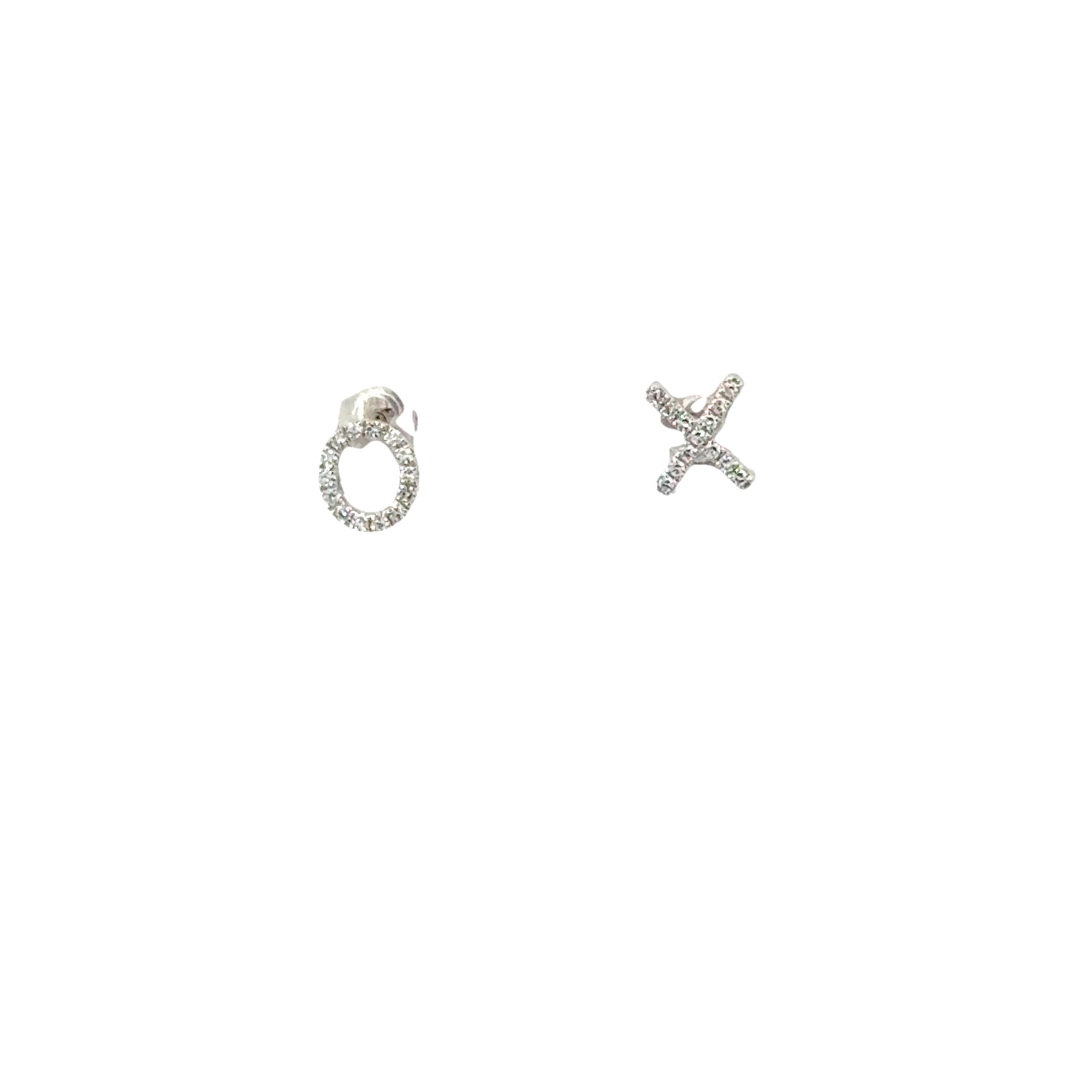 XO Shaped Stud Earrings