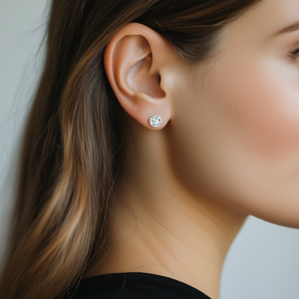 CTW Lab-Grown Diamond Stud Earrings