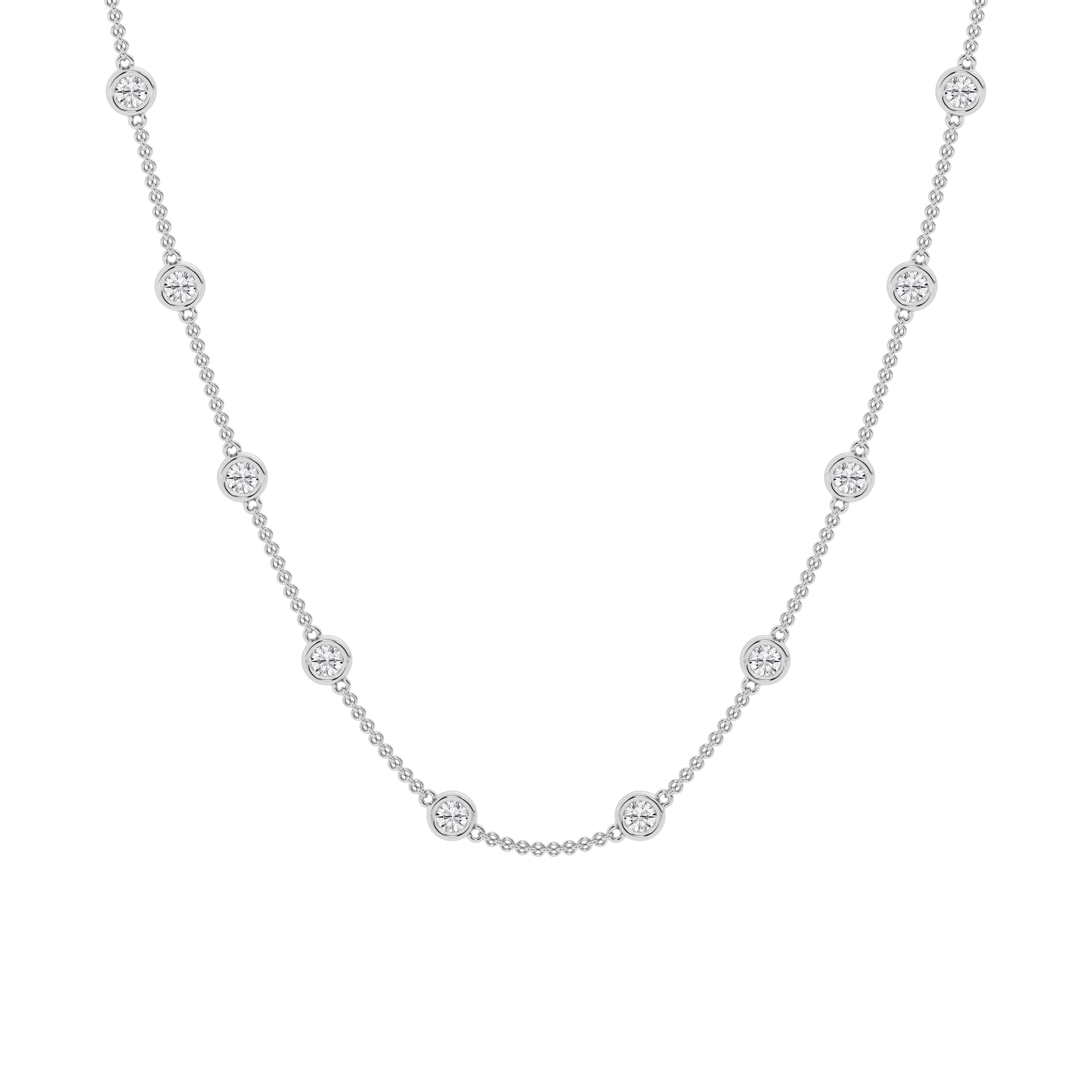 4 carat Diamond by the Yard Necklace