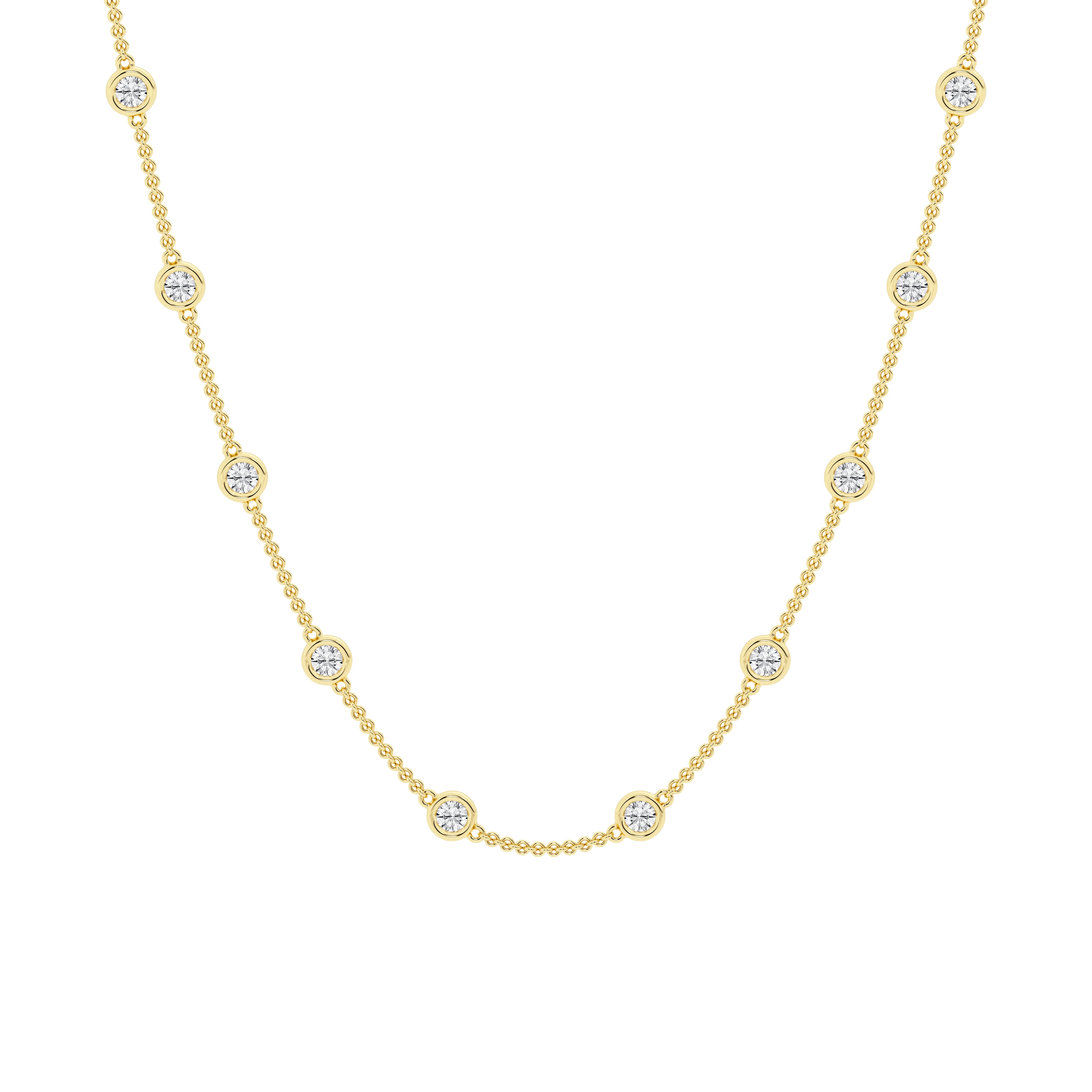 4 carat Diamond by the Yard Necklace