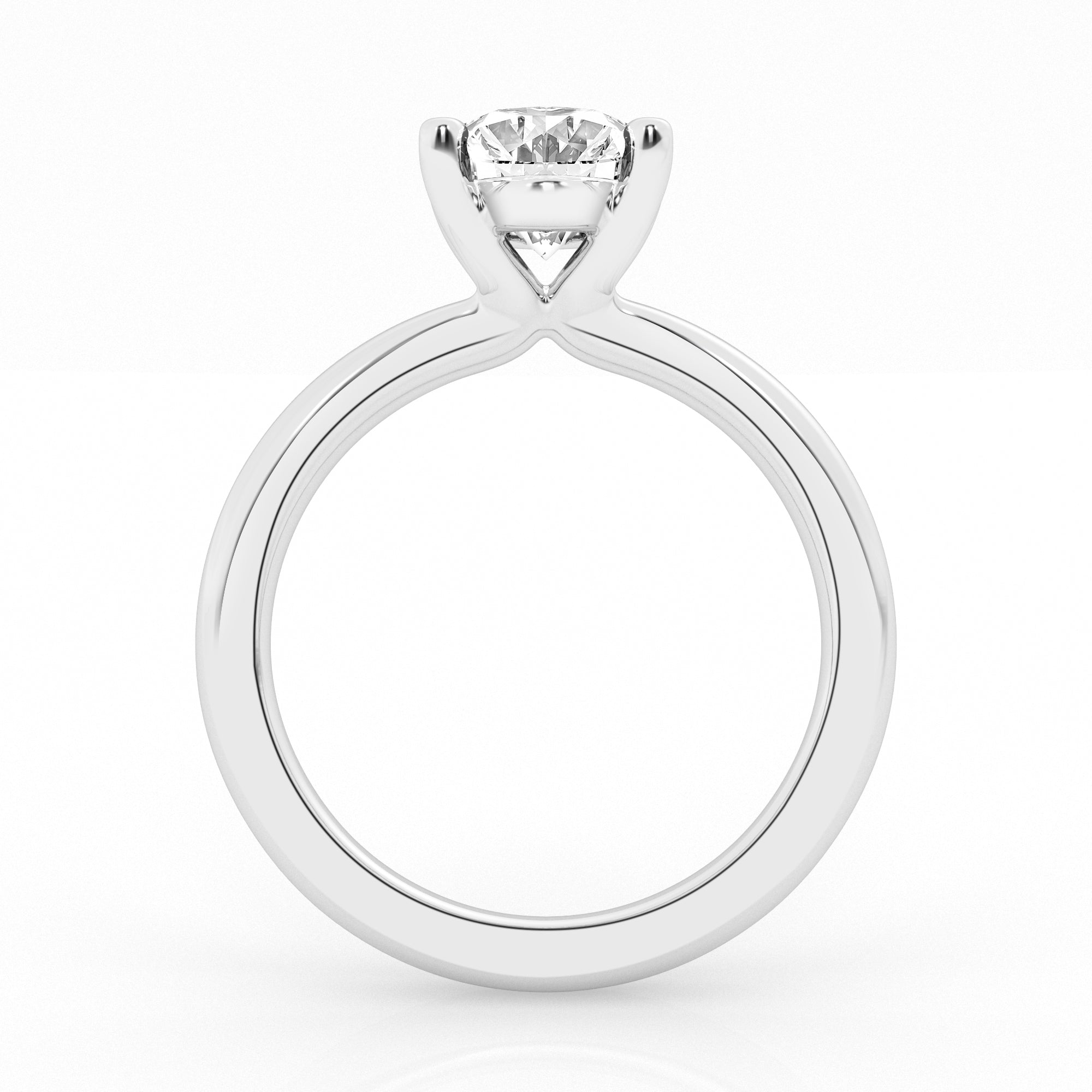 2 carat Oval Solitaire Diamond Ring