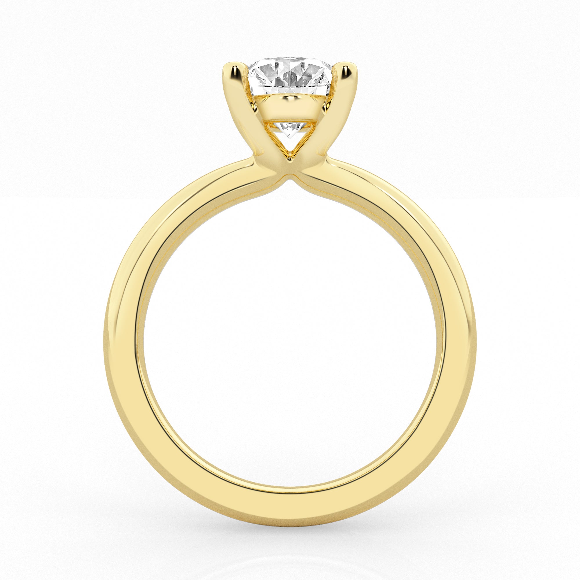 2 carat Oval Solitaire Diamond Ring