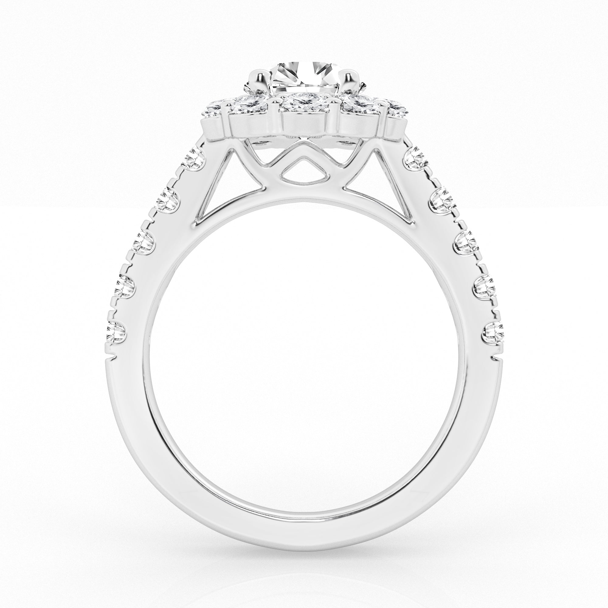 3 carat Round Halo Diamond Ring