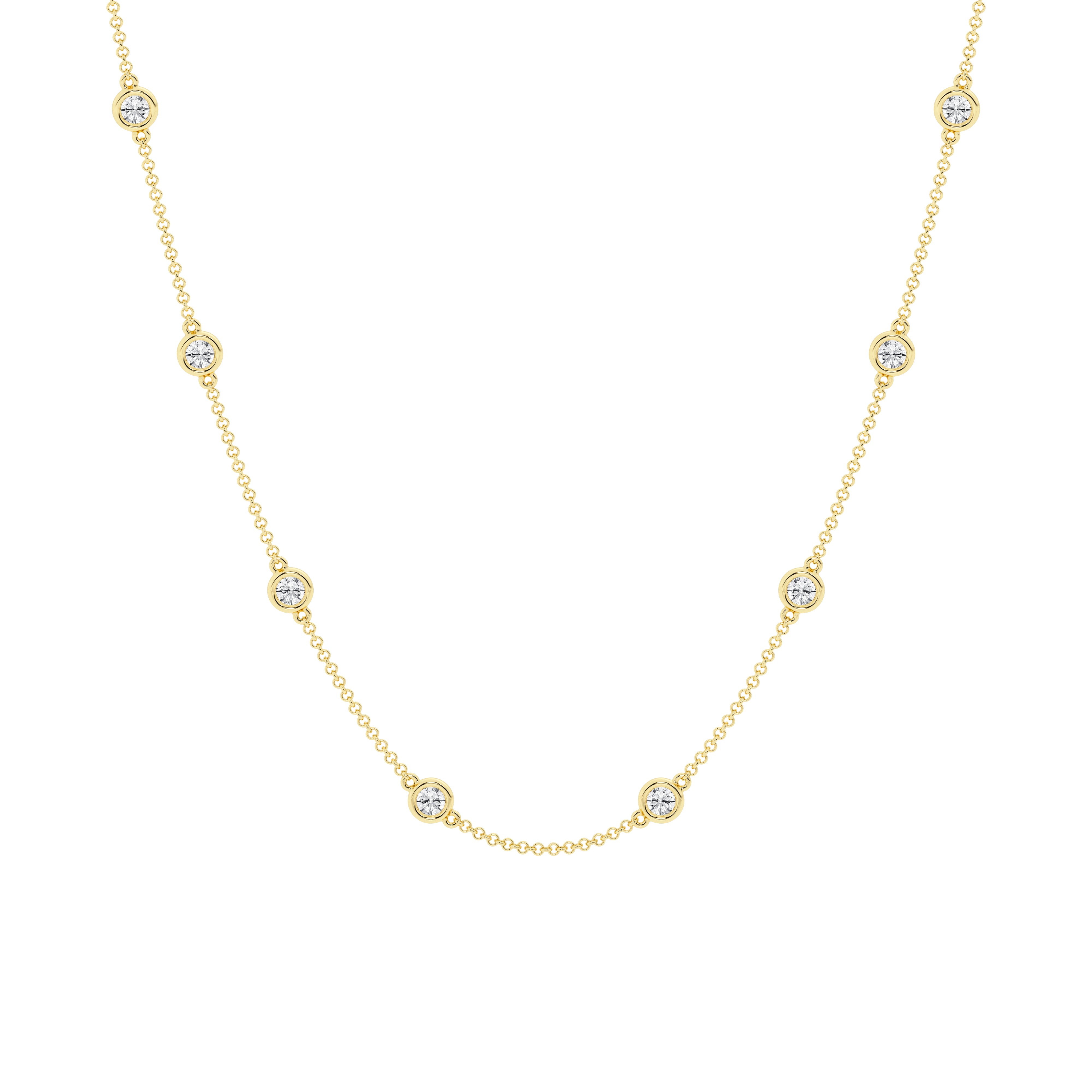 2 carat Diamond By the Yard Necklace
