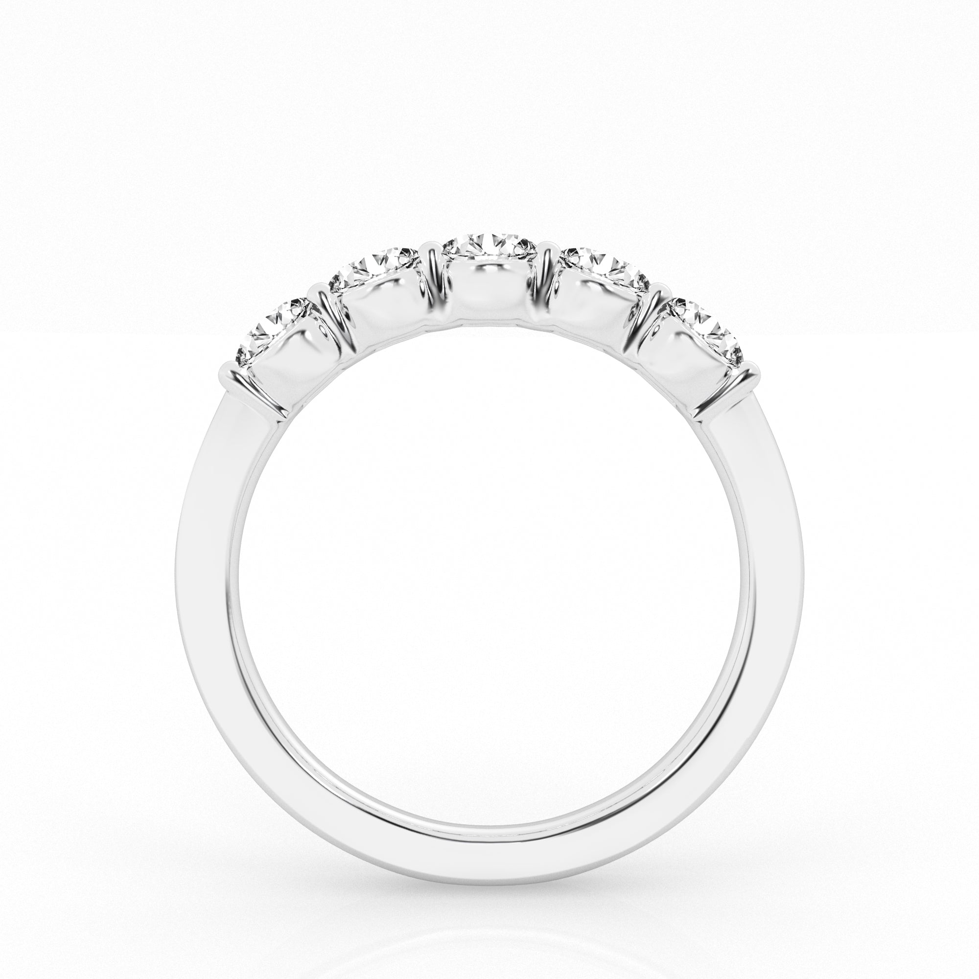 3.5 carat Round Five Stone Diamond Ring