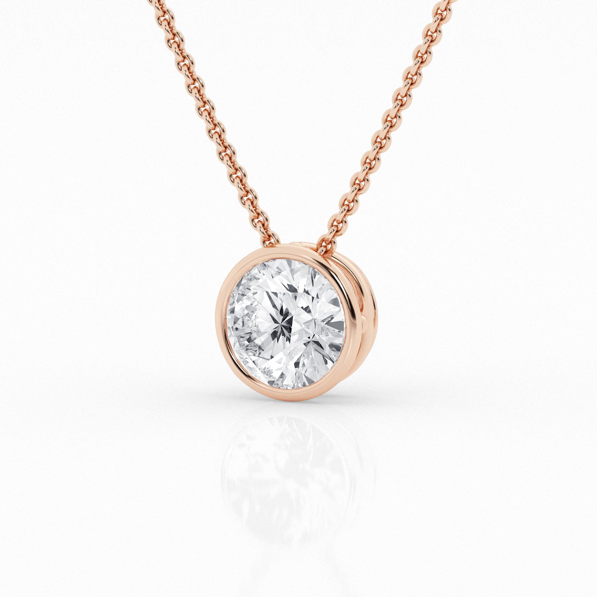 2 carat bezel pendant