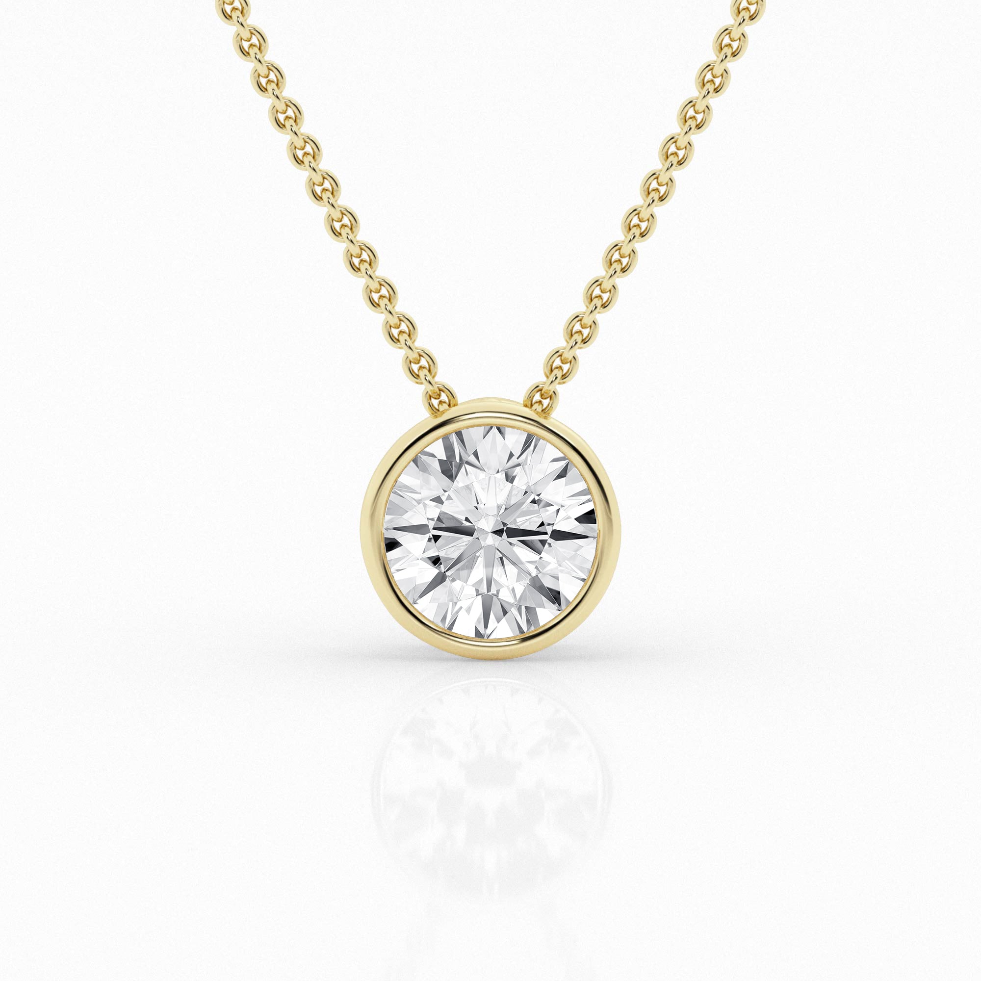 2 carat bezel pendant