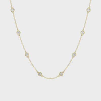 2 carat Diamond By the Yard Necklace