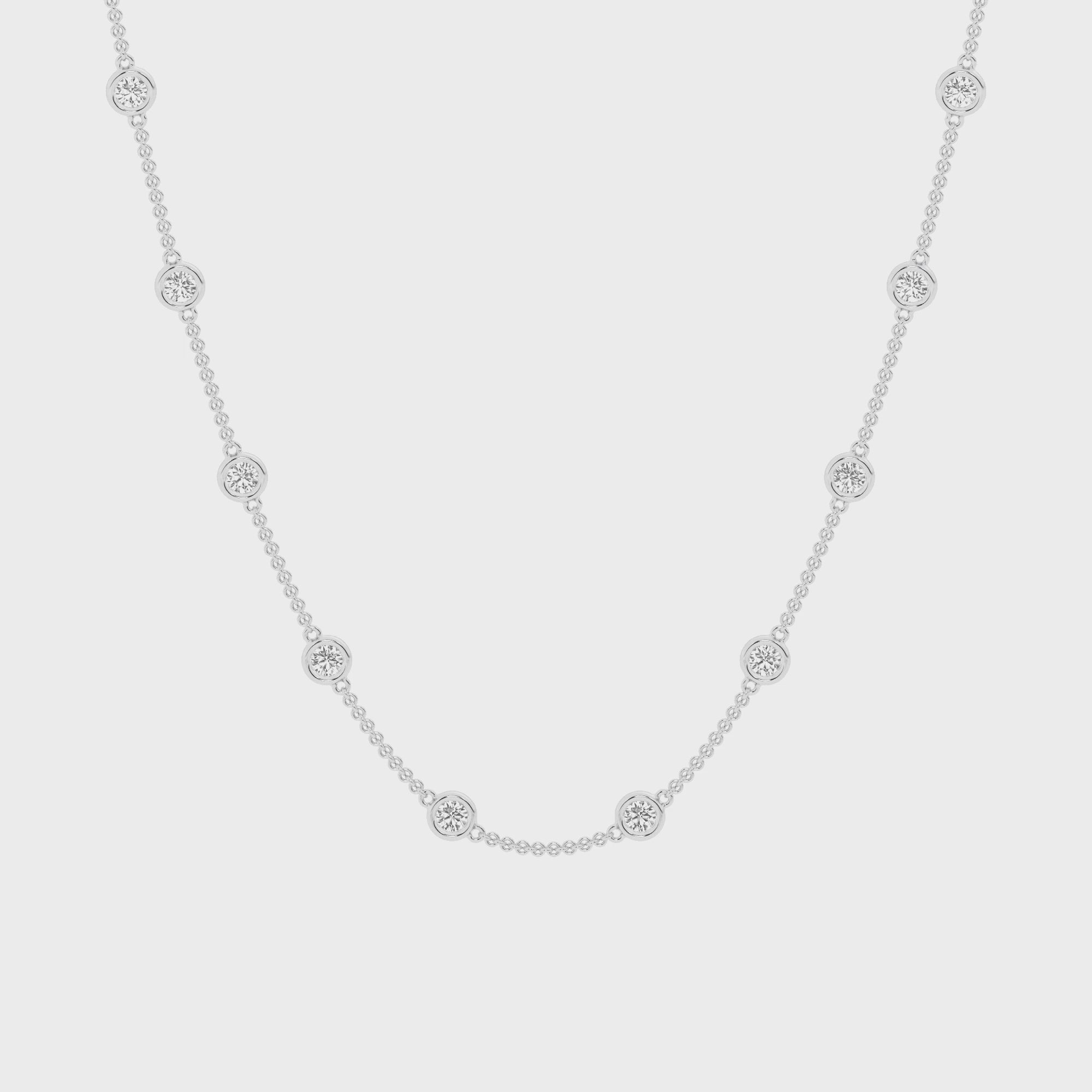 4 carat Diamond by the Yard Necklace