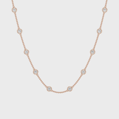 4 carat Diamond by the Yard Necklace