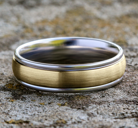 Platinum/18K Yellow wedding band