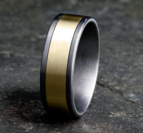 The Duke - Tantalum Grey/14K Yellow