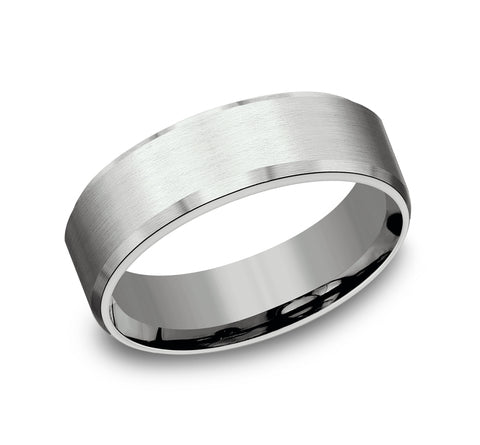 The Nobleman - 14K White wedding band