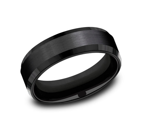 The Chancellor - Black Titanium wedding band