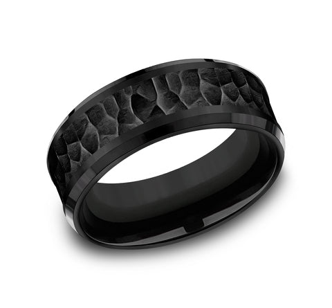 The Borland - Black Titanium wedding band