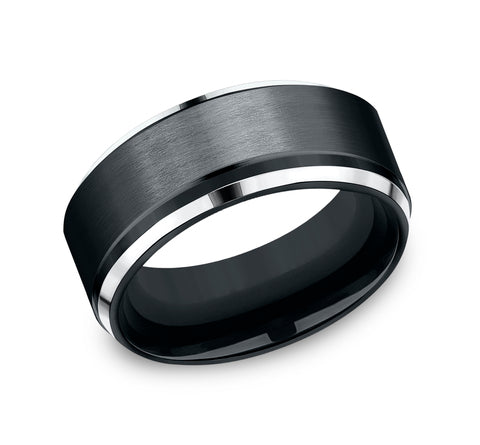 The Duke - Cobalt Black wedding band