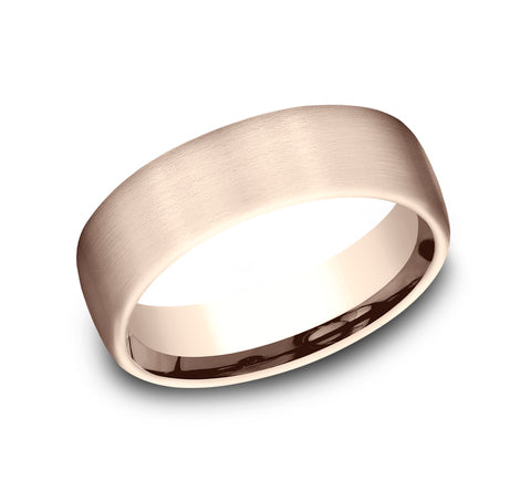 The Baron - 14K Rose wedding band