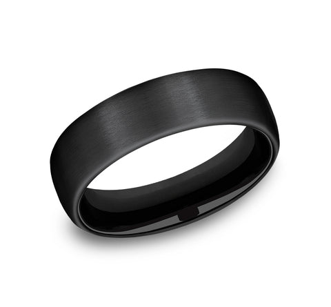 The Baron - Black Titanium wedding band