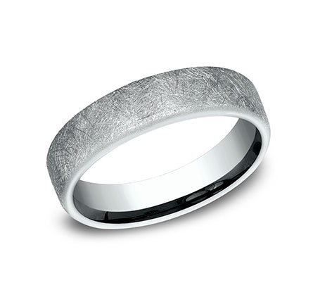 The Aurora - 10k White wedding band