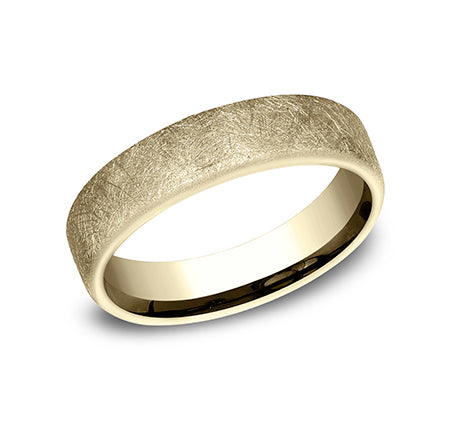 The Aurora - 14K Yellow wedding band