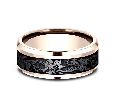 The Royal - 14K Rose/Black Titanium