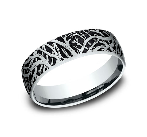 The Ambassador mens wedding band - Platinum