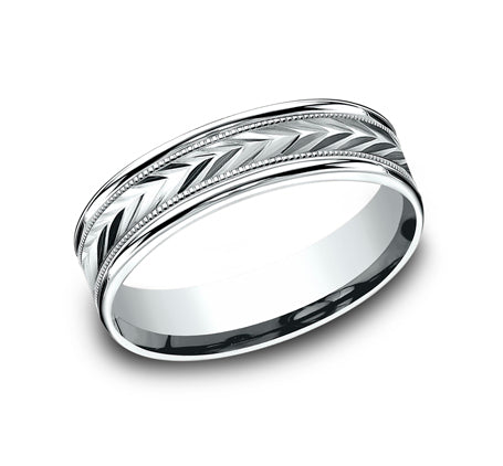 The Primor - 10K White wedding band